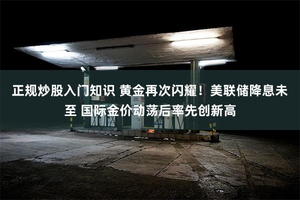 正规炒股入门知识 黄金再次闪耀！美联储降息未至 国际金价动荡后率先创新高