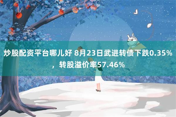 炒股配资平台哪儿好 8月23日武进转债下跌0.35%，转股溢价率57.46%