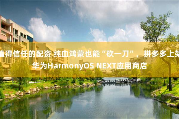 值得信任的配资 纯血鸿蒙也能“砍一刀”，拼多多上架华为HarmonyOS NEXT应用商店