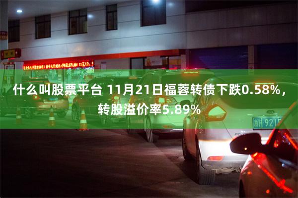 什么叫股票平台 11月21日福蓉转债下跌0.58%，转股溢价率5.89%