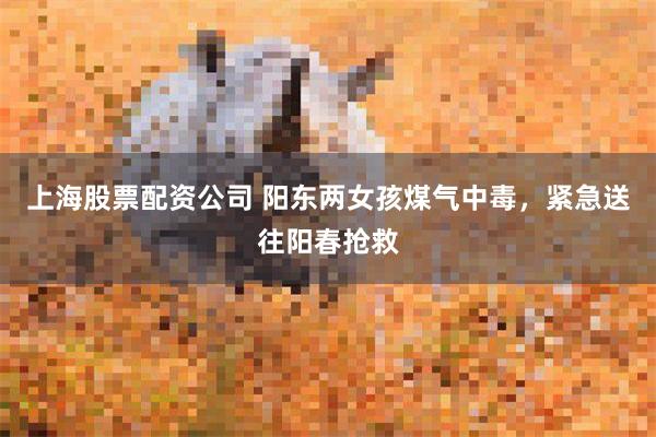 上海股票配资公司 阳东两女孩煤气中毒，紧急送往阳春抢救