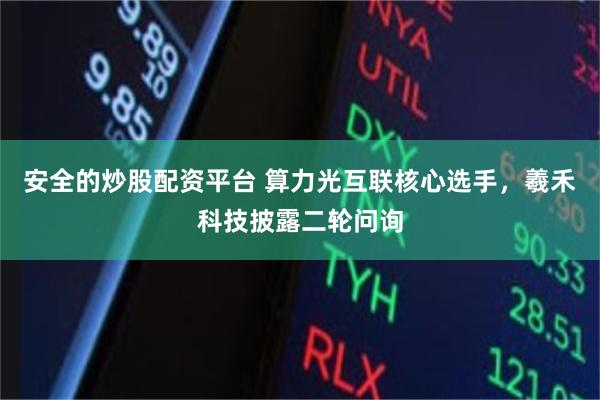安全的炒股配资平台 算力光互联核心选手，羲禾科技披露二轮问询